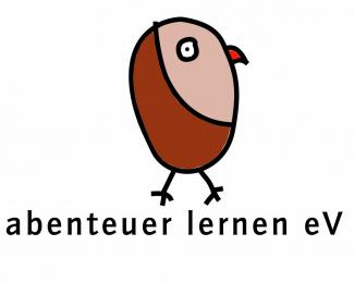 Logo: Zeichnung eines kleinen Vogels mit dem Text abenteuer lernen e.V.